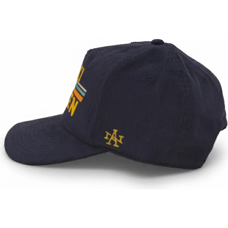 petten-gebogen-marineblauw-snapback-printed-cord-van-american-needle