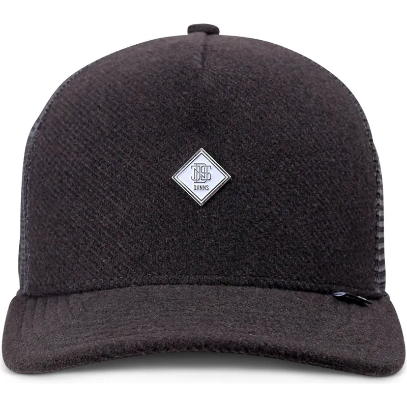 petten-gebogen-zwart-snapback-hft-fine-pique-van-djinns petten-gebogen-zwart-snapback-hft-fine-pique-van-djinns