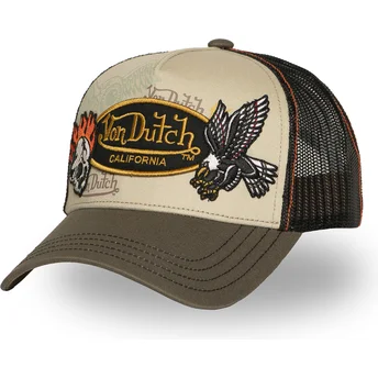 Petten gebogen meerkleurig snapback PATCHES11 van Von Dutch