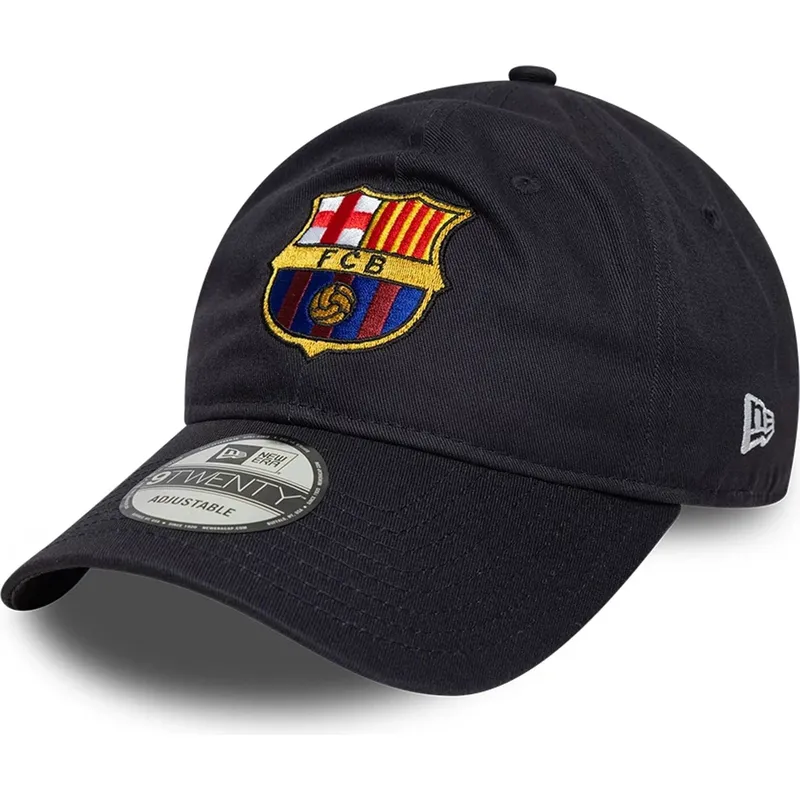 petten-gebogen-marineblauw-snapback-9twenty-ajustable-van-fc-barcelona-laliga-van-new-era