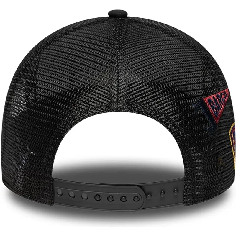 petten-gebogen-zwart-snapback-a-frame-trucker-van-fc-barcelona-laliga-van-new-era