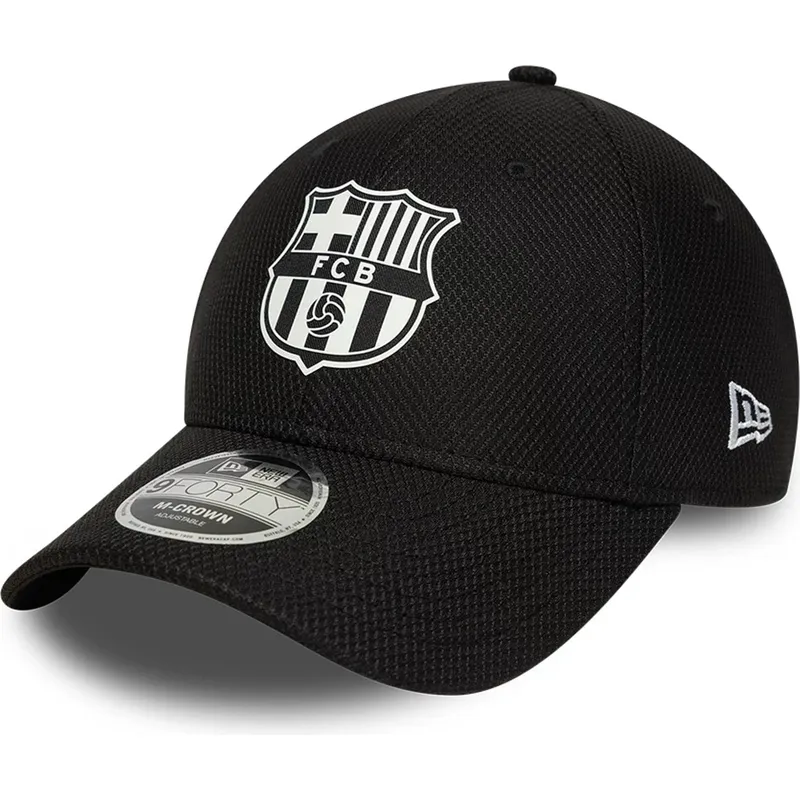 petten-gebogen-zwart-snapback-9forty-m-crown-van-fc-barcelona-laliga-van-new-era