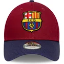 petten-gebogen-meerkleurig-snapback-voor-kinderen-9forty-ajustable-van-fc-barcelona-laliga-van-new-era