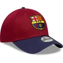 petten-gebogen-meerkleurig-snapback-voor-kinderen-9forty-ajustable-van-fc-barcelona-laliga-van-new-era