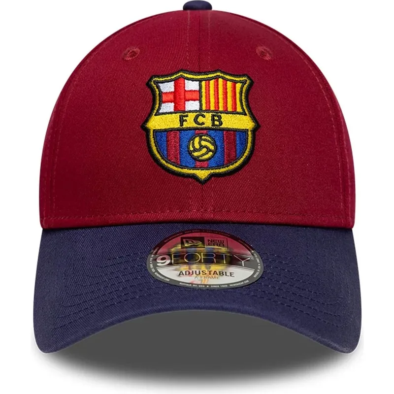 petten-gebogen-meerkleurig-snapback-9forty-ajustable-van-fc-barcelona-laliga-van-new-era