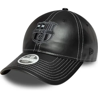 Petten gebogen zwart snapback 9TWENTY ajustable van FC Barcelona LALIGA van New Era