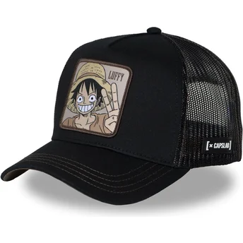 Petten gebogen zwart snapback OP2 WAN3 Monkey D. Luffy One Piece van Capslab