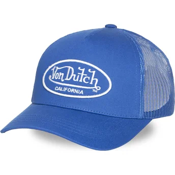 Petten gebogen blauw snapback LOF B43 van Von Dutch