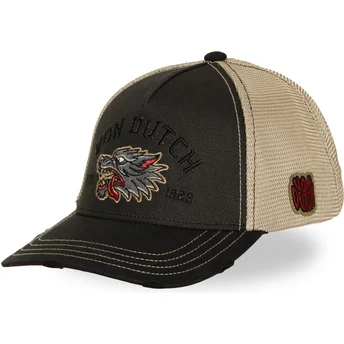 Petten gebogen zwart snapback WILD12 van Von Dutch