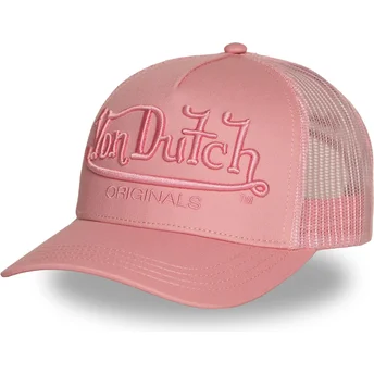 Petten gebogen roze snapback EMB05 van Von Dutch