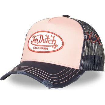 Petten gebogen meerkleurig snapback rosa USED 10 van Von Dutch