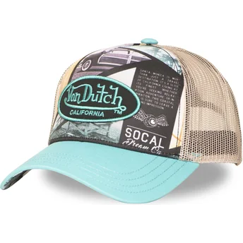 Petten gebogen meerkleurig snapback SUBL13 van Von Dutch