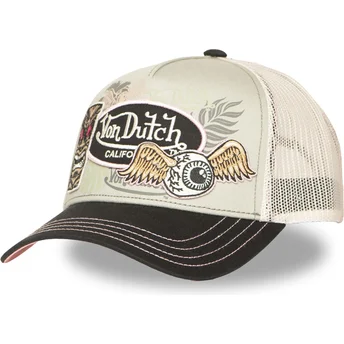 Petten gebogen meerkleurig snapback PATCHES13 van Von Dutch
