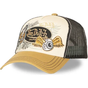 Petten gebogen meerkleurig snapback PATCHES15 van Von Dutch