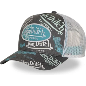 Petten gebogen zwart snapback CAFE10 van Von Dutch
