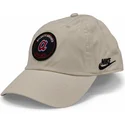 petten-gebogen-beige-verstelbaar-club-unstructured-organic-cotton-van-atlanta-braves-mlb-van-nike