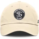 petten-gebogen-beige-verstelbaar-club-unstructured-organic-cotton-van-chicago-white-sox-mlb-van-nike