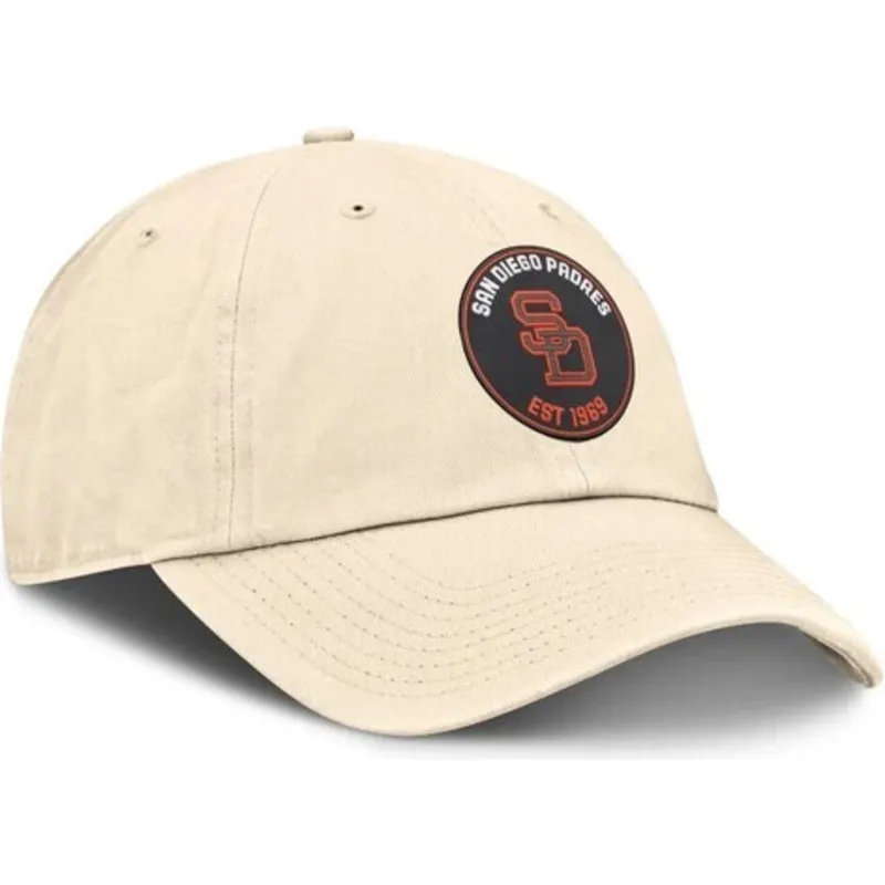 petten-gebogen-beige-verstelbaar-club-unstructured-organic-cotton-van-san-diego-padres-mlb-van-nike