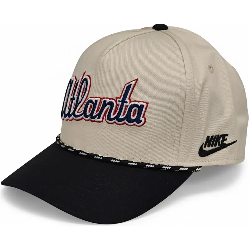 petten-gebogen-beige-snapback-rise-structured-van-atlanta-braves-mlb-van-nike petten-gebogen-beige-snapback-rise-structured-van-atlanta-braves-mlb-van-nike
