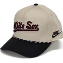 petten-gebogen-beige-snapback-rise-structured-van-chicago-white-sox-mlb-van-nike
