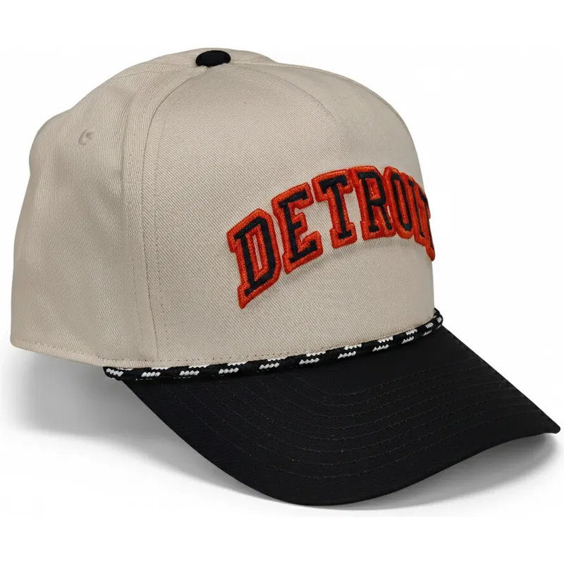 petten-gebogen-beige-snapback-rise-structured-van-detroit-tigers-mlb-van-nike