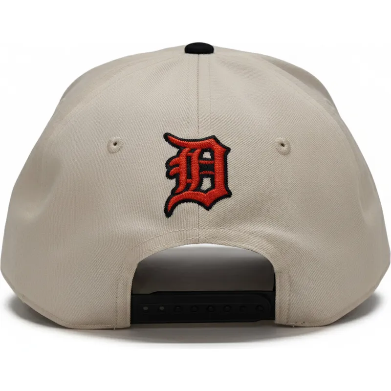 petten-gebogen-beige-snapback-rise-structured-van-detroit-tigers-mlb-van-nike