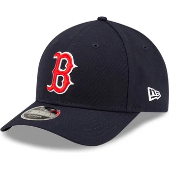 Petten gebogen marineblauw snapback 9FORTY M-Crown Player Replica van Boston Red Sox MLB van New Era