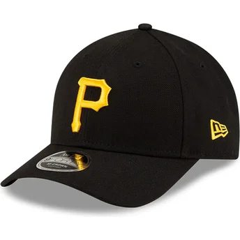 Petten gebogen zwart snapback 9FORTY M-Crown Player Replica van Pittsburgh Pirates MLB van New Era