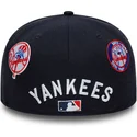 petten-plat-marineblauw-fitted-59fifty-subway-series-van-new-york-yankees-mlb-van-new-era