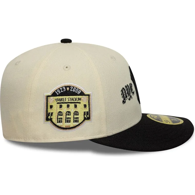 petten-gebogen-beige-fitted-59fifty-low-profile-precurved-coops-van-new-york-yankees-mlb-van-new-era