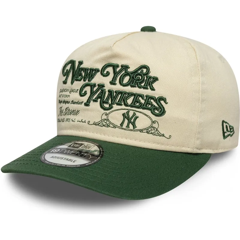 petten-gebogen-beige-verstelbaar-19twenty-washed-graphic-van-new-york-yankees-mlb-van-new-era