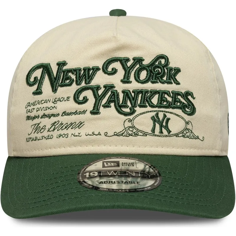 petten-gebogen-beige-verstelbaar-19twenty-washed-graphic-van-new-york-yankees-mlb-van-new-era
