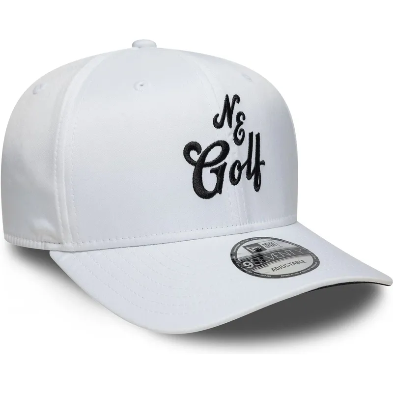 petten-gebogen-wit-snapback-9seventy-stretch-snap-technical-golf-van-new-era petten-gebogen-wit-snapback-9seventy-stretch-snap-technical-golf-van-new-era