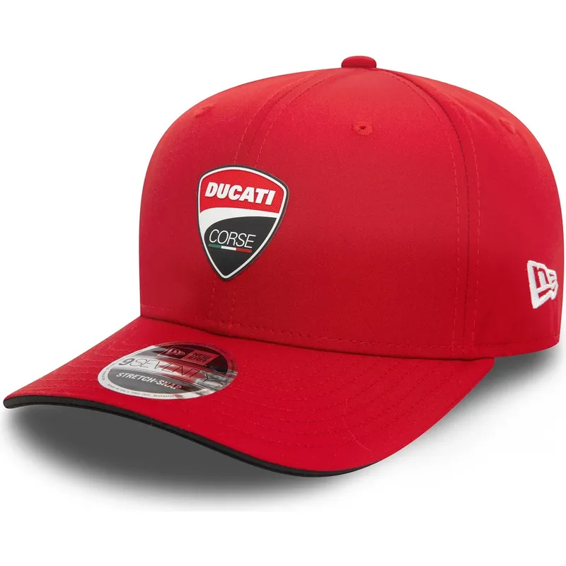 petten-gebogen-rood-snapback-9seventy-stretch-snap-core-van-ducati-motor-motogp-van-new-era petten-gebogen-rood-snapback-9seventy-stretch-snap-core-van-ducati-motor-motogp-van-new-era