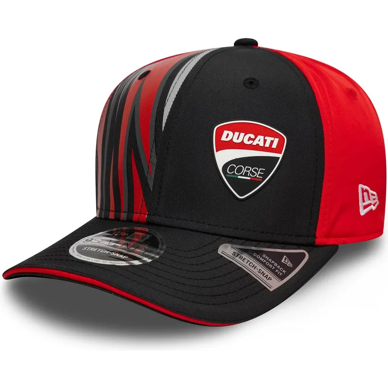 petten-gebogen-zwart-snapback-9seventy-stretch-snap-print-van-ducati-motor-motogp-van-new-era petten-gebogen-zwart-snapback-9seventy-stretch-snap-print-van-ducati-motor-motogp-van-new-era