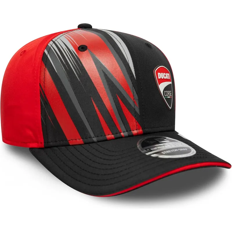 petten-gebogen-zwart-snapback-9seventy-stretch-snap-print-van-ducati-motor-motogp-van-new-era petten-gebogen-zwart-snapback-9seventy-stretch-snap-print-van-ducati-motor-motogp-van-new-era