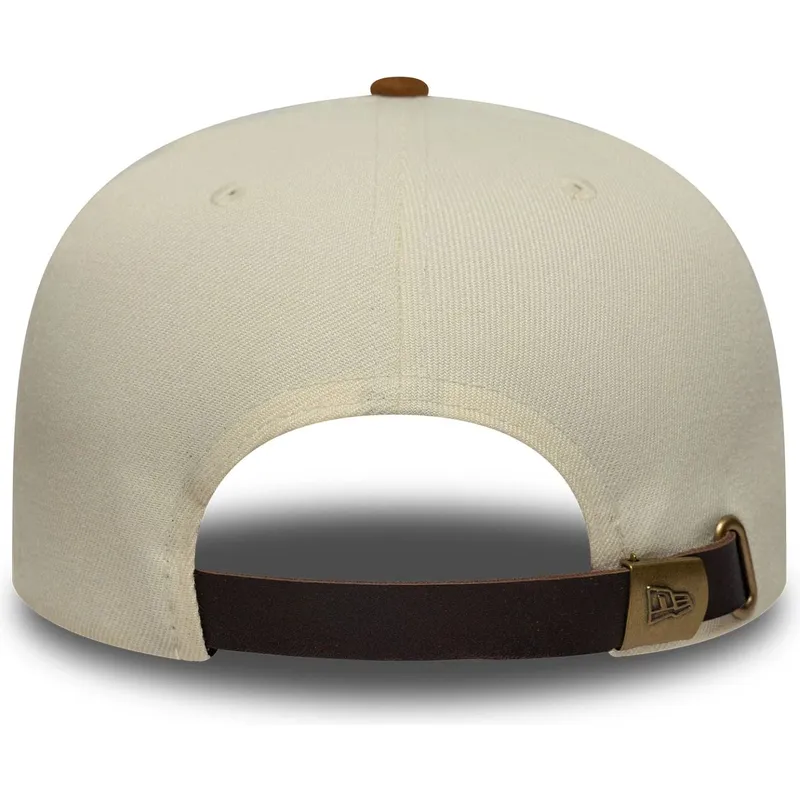 petten-gebogen-bruin-verstelbaar-9fifty-a-frame-suede-visor-van-los-angeles-dodgers-mlb-van-new-era