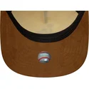 petten-gebogen-bruin-verstelbaar-9fifty-a-frame-suede-visor-van-los-angeles-dodgers-mlb-van-new-era