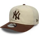 petten-gebogen-bruin-verstelbaar-9fifty-a-frame-suede-visor-van-new-york-yankees-mlb-van-new-era