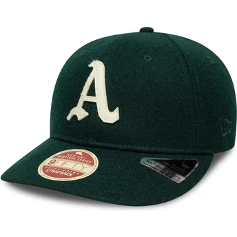 Petten gebogen groen verstelbaar 9FIFTY Retro Crown Heritage Series van Oakland Athletics MLB van New Era