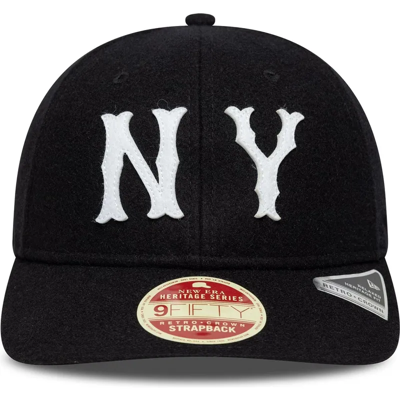 petten-gebogen-zwart-verstelbaar-9fifty-retro-crown-heritage-series-van-new-york-highlanders-mlb-van-new-era