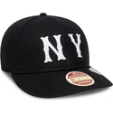 petten-gebogen-zwart-verstelbaar-9fifty-retro-crown-heritage-series-van-new-york-highlanders-mlb-van-new-era
