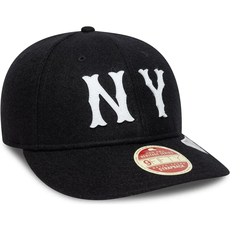 petten-gebogen-zwart-verstelbaar-9fifty-retro-crown-heritage-series-van-new-york-highlanders-mlb-van-new-era