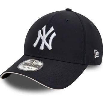 Petten gebogen marineblauw verstelbaar 9FORTY Microfibre van New York Yankees MLB van New Era