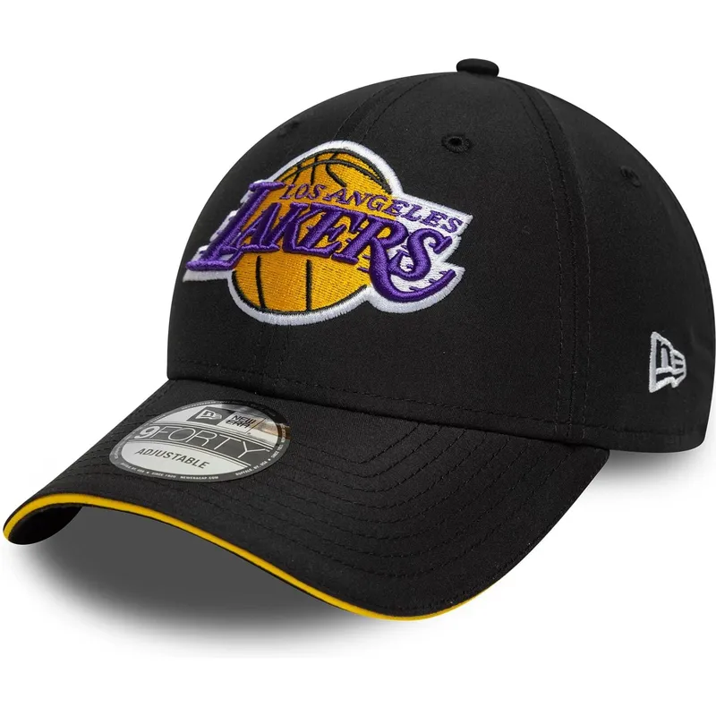 petten-gebogen-zwart-verstelbaar-9forty-microfibre-van-los-angeles-lakers-nba-van-new-era