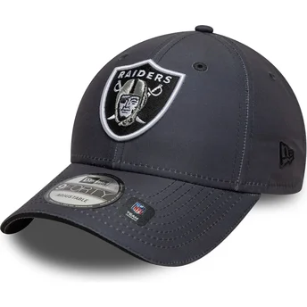 Petten gebogen grijs verstelbaar 9FORTY Microfibre van Las Vegas Raiders NFL van New Era