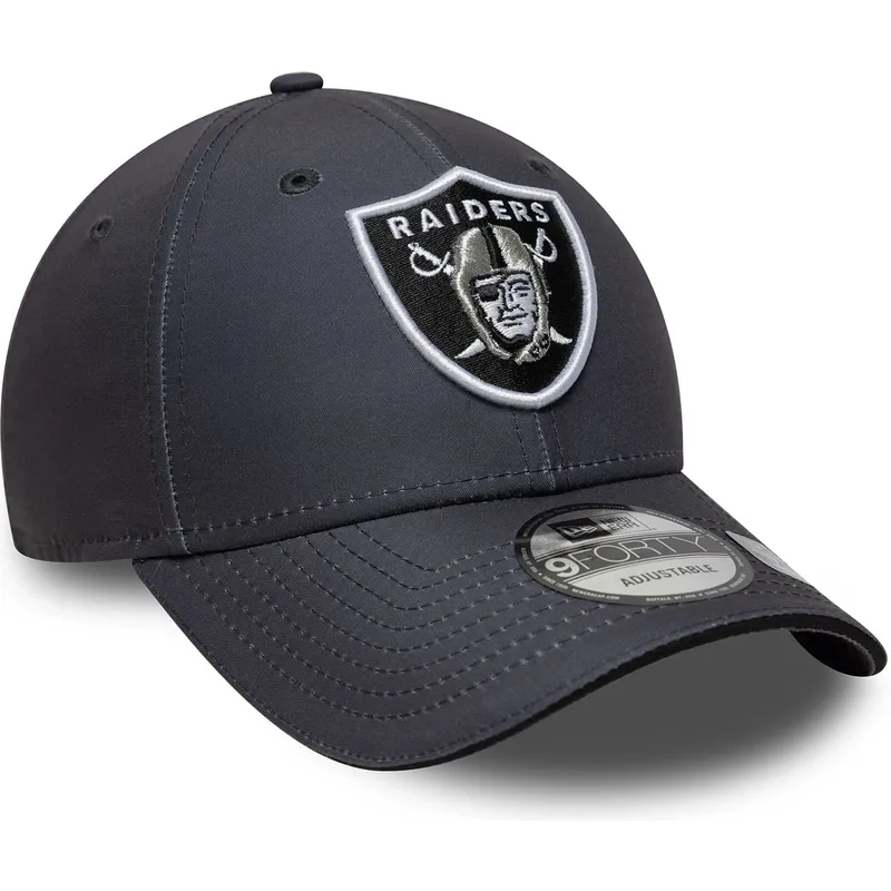 petten-gebogen-grijs-verstelbaar-9forty-microfibre-van-las-vegas-raiders-nfl-van-new-era