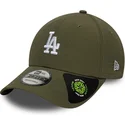 petten-gebogen-groen-verstelbaar-9forty-recycled-midi-van-los-angeles-dodgers-mlb-van-new-era
