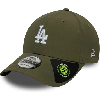 Petten gebogen groen verstelbaar 9FORTY Recycled Midi van Los Angeles Dodgers MLB van New Era