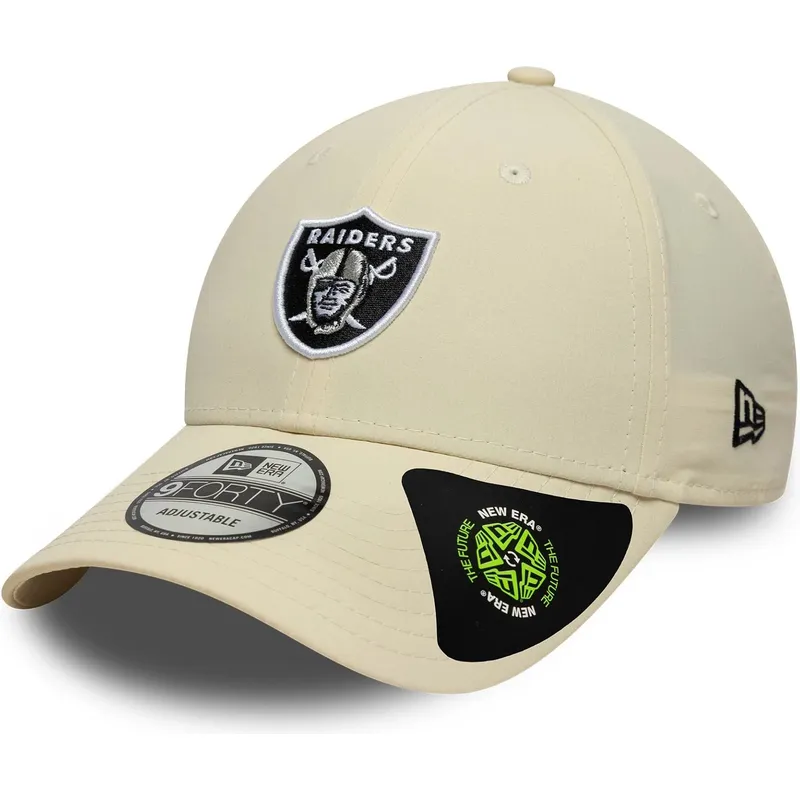 petten-gebogen-beige-verstelbaar-9forty-recycled-midi-van-las-vegas-raiders-nfl-van-new-era